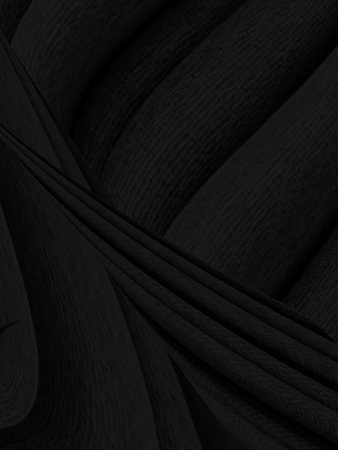 beauty fashion textile soft fabric black abstract. smooth curve shape matrix decorate backgroundの写真素材