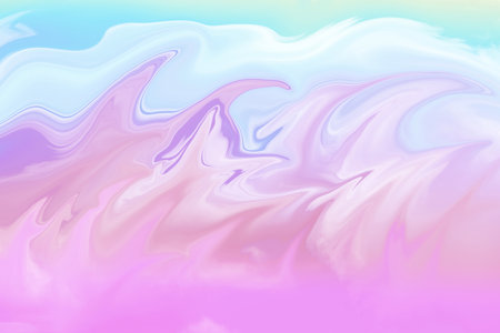 beauty holographic foil sweet bright gradient blurred pink rainbow colored abstract wave and blue...