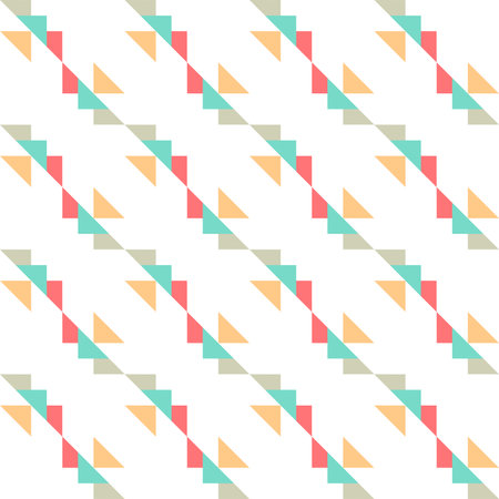 abstract triangle decorative shape wallpaper white background. colorful mixing lines paper giftのイラスト素材
