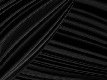 Clean fashion woven beautiful soft fabric abstract smooth curve shape decorative textile white backgroundの写真素材