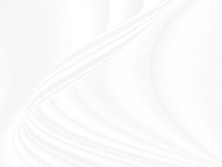Clean woven beautiful soft fabric abstract smooth curve shape decorative fashion textile silver white backgroundの写真素材