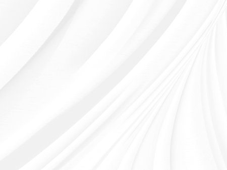 Clean smooth abstract fashion woven beautiful soft fabric curve shape decorative textile white backgroundの写真素材