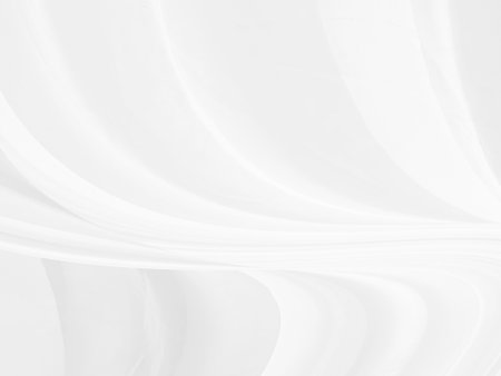 Clean woven beautiful soft fabric abstract smooth curve shape decorative fashion textile silver white backgroundの写真素材