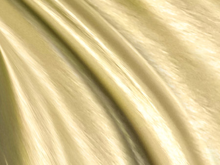 golden yellow gold abstract smooth beauty clean and soft fabric textured.  fashion textile free style shape decorate backgroundの写真素材