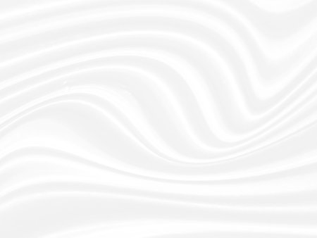 Clean woven beautiful silky soft fabric white abstract smooth curve shape decorative fashion textile backgroundの写真素材