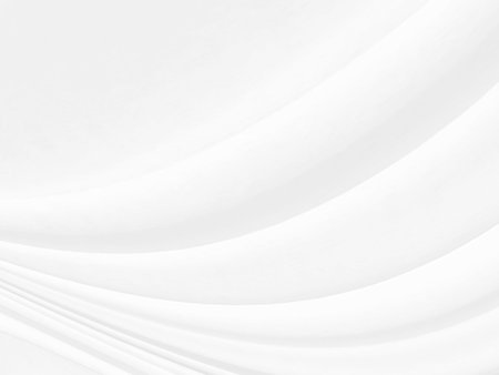 soft fabric white abstract smooth curve shape elegrance decorative fashion textile backgroundの写真素材