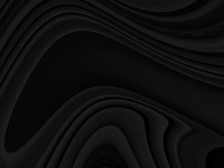 Clean fashion woven beautiful soft fabric abstract smooth curve shape decorative textile black backgroundの写真素材
