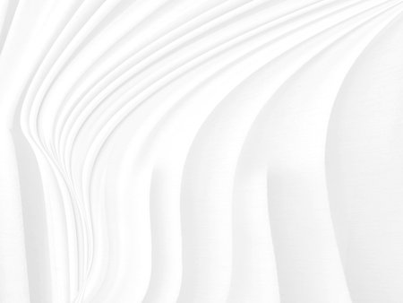 soft light and shadow fabric abstract smooth curve shape decorative modern fashion white and gray backgroundの写真素材