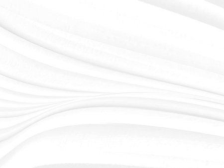 Clean soft white fabric woven abstract smooth curve shape decorative fashion textile backgroundの写真素材