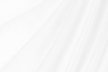 beauty clean and soft fabric white abstract smooth curve shape decorate fashion textile backgroundの写真素材