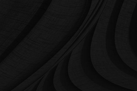decorative soft fabric black smooth curve beauty abstract. textile fashion matrix shape backgroundの写真素材