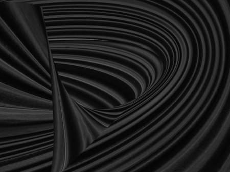 beauty shape abstract. textile soft fabric black smooth curve fashion matrix decorate charcoal backgroundの写真素材