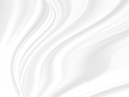 Clean woven beautiful silky soft fabric white abstract smooth curve shape decorative fashion textile backgroundの写真素材