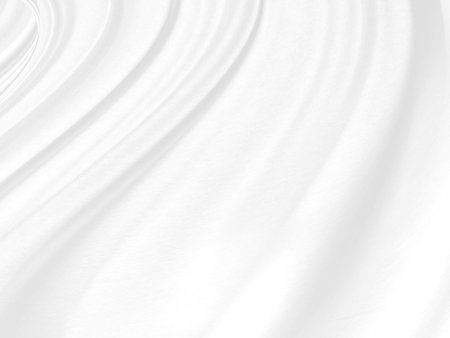 Clean abstract fashion woven beautiful soft fabric smooth curve shape decorative textile white backgroundの写真素材
