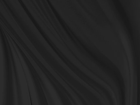 beauty fashion textile soft fabric black abstract. smooth curve shape matrix decorate backgroundの写真素材