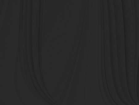 Chacoal soft fabric abstract smooth curve decorative black background. Dark textile modern style full frameの写真素材