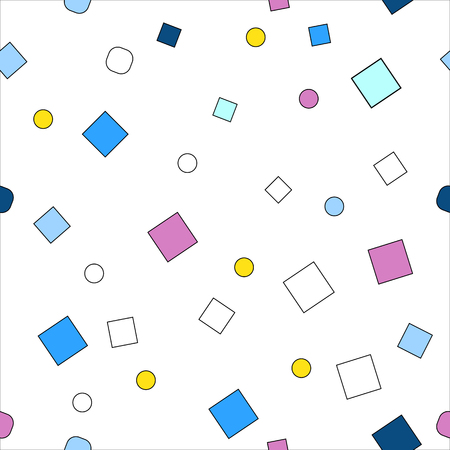 Geometric Seamless Pattern background vector.Decorating and geometry wallpaper.のイラスト素材