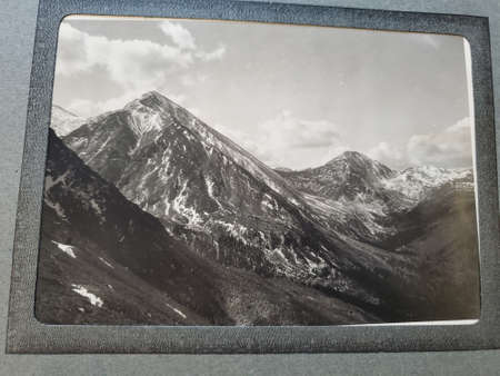 Photo of a historic photograph found in the Denver Library Central Branchの写真素材