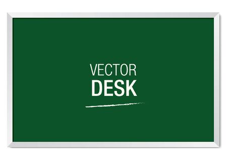 Vector desk isolated on a white background. School blackboard template.のイラスト素材