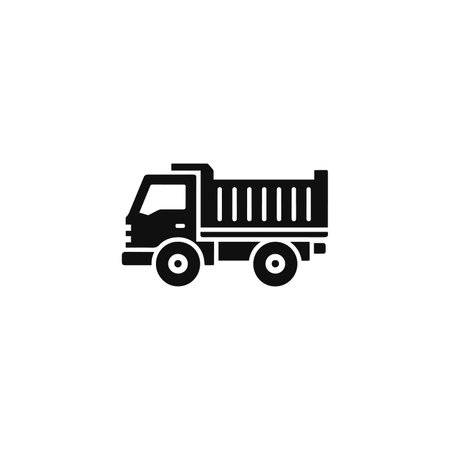 Truck icon. Transportation and logistic theme. Isolated design. Vector illustrationのイラスト素材