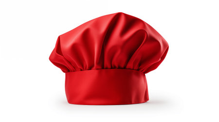 Chef hat isolated on white background. 3d render illustration.の素材