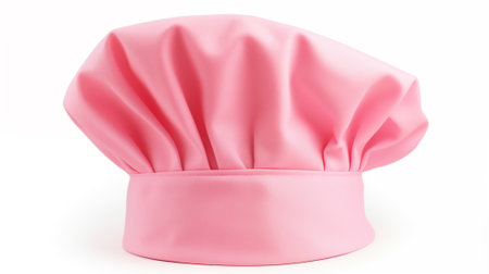 Chef hat isolated on white background. 3d render illustration.の素材