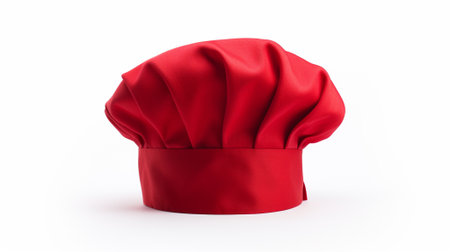 Chef hat isolated on white background. 3d render illustration.の素材