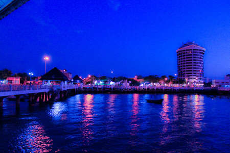 Surrounded by beautiful buildings and man-made の写真素材