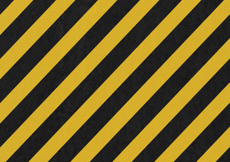 Abstract geometric lines with diagonal black and yellow stripes. Illustrationの写真素材