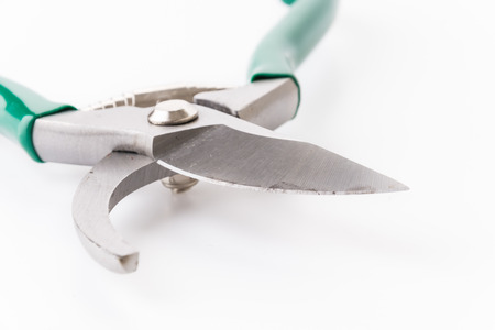pruning shears isolated on white backgroundの写真素材