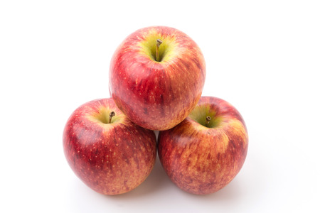 Red apple isolated on white background