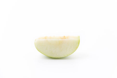 Green apple, isolated on white backgroundの写真素材
