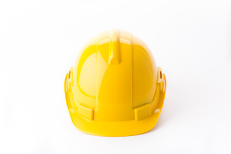 Safety helmet isolated on white backgroundの写真素材