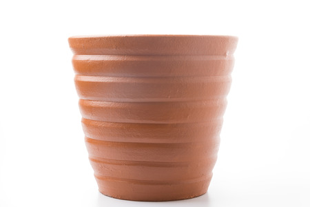The flowerpot made from baked clayの写真素材