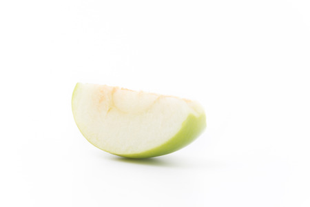 Green apple, isolated on white backgroundの写真素材