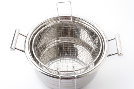 Deep fryer isolated on white background