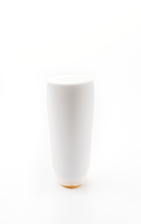 Gel, Foam Or Liquid Soap Plastic Bottle White.の写真素材