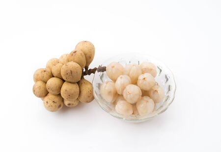 Longkong fruit, Lansium parasiticum, Thailandの写真素材
