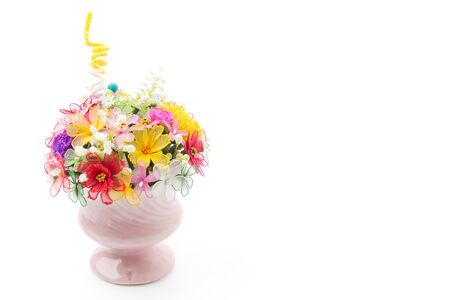 Bouquet flower isolated on white backgroundの写真素材