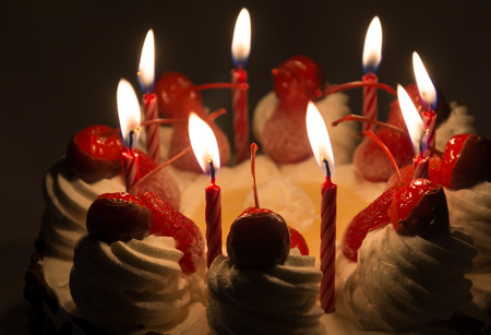 ice-cream cake isolated on white backgroundの写真素材