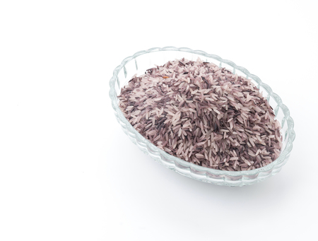 berry rice isolated on white backgroundの写真素材
