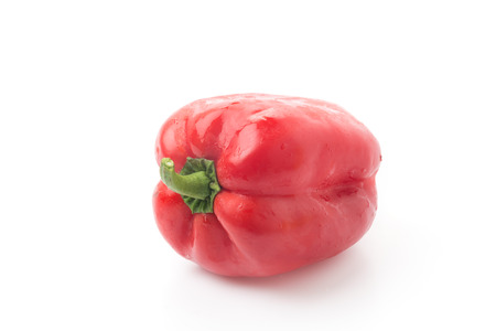 Sweet Pepper isolated on white backgroundの写真素材