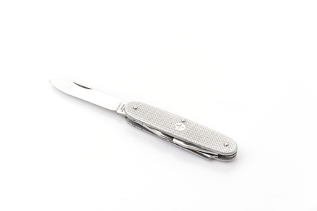pocket knife isolated on white background
