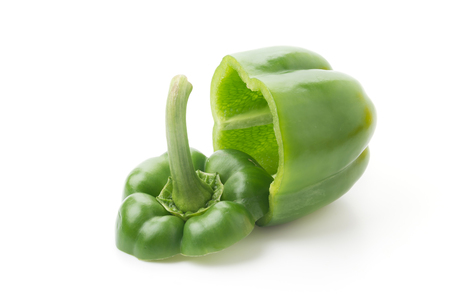 Sweet Pepper isolated on white backgroundの写真素材