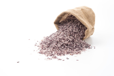 berry rice isolated on white backgroundの写真素材