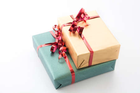 gift box isolated on white backgroundの写真素材