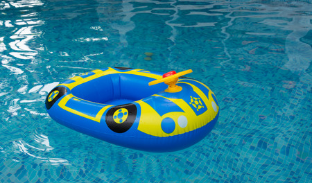 car ring pool in poolの写真素材