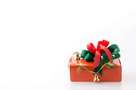 gift box isolated on white backgroundの写真素材