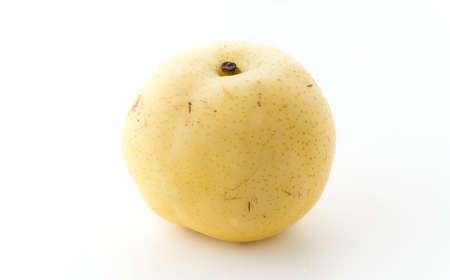 pear fruit isolated on white backgroundの写真素材