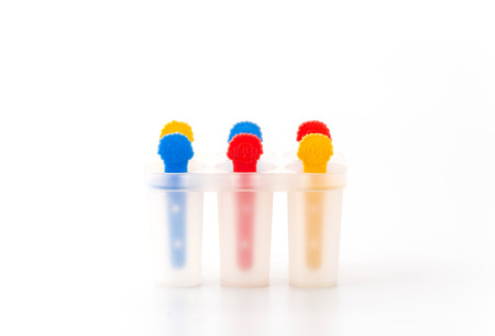 ice cream maker bloc on white background